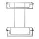 Wirework Shower Cosmetic Basket - Two Tier - 315 x 250 x 125mm - Mild Steel