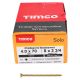 Solo Chippy Pozi Countersunk Wood Screws - 4.0 x 70mm - Yellow Zinc - Pack of 200