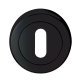Escutcheon - 51mm Diameter - Keyhole - Black Nickel