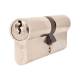 1 Star 6 Pin Kitemarked 80mm Euro Double Cylinder - 40 + 40mm - Pol Nickel - Keyed to Differ