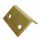 Angled Latch Plate - 35 x 24 x 15mm - Polished Brass