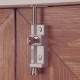 8K116 Multi Purpose Locking Bolt - Silver Grey - Pack of 1 with 2 Keys