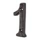 76mm Screw Fix Door Numeral - 1 - Metalized Antique Black Iron
