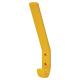AR617A Nylon Single Hat & Coat Hook Face Fix - 164 x 20 x 35mm - Golden Yellow