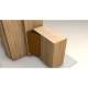 Finger Wizard Half Set - 1950mm Length - Hinge Side Only - Brown