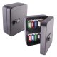 Combination 20 Hook Key Cabinet - 160 x 200 x 60mm - Black