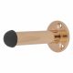 Round Base Projection Door Stop - 80mm Projection - Polished Copper