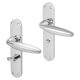 Polished/Satin Chrome Bathroom Door Handles - Florence Range - 182 x 39mm