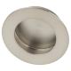 Circular Flush Cabinet Pull Handle - 65mm Diameter - Satin Stainless Steel