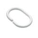 Shower Curtain Rings - C Ring Type - White - Pack of 12