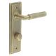 Antique Brass Fire Rated DIN Bathroom Door Handles - Piccadilly - Inner 2 - 200 x 55mm
