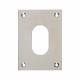Jumbo Escutcheon - 65.5 x 47.6mm - Oval - Satin Chrome