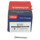 Twin Threaded Pozi Countersunk Wood Screws - 8 x 1 1/2" - Zinc Plated - Pack of 200