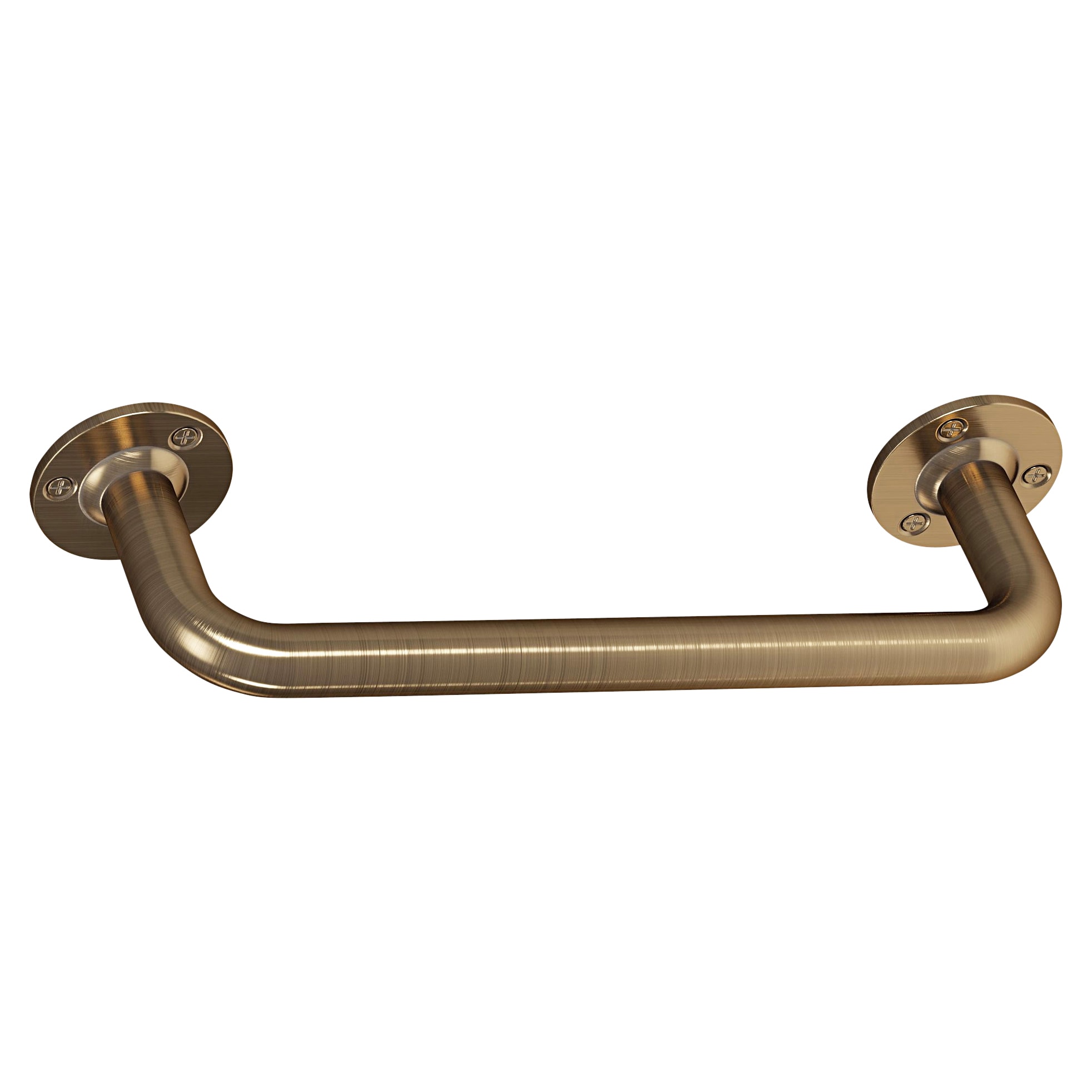 25mm Steel Grab Rail - 305mm Length - Antique Brass