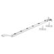Victorian Casement Window Stay - 12"/300mm Length - Polished Chrome
