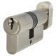 5 Pin 60mm Euro Thumbturn Cylinder - 30mm Turn + 30mm - Pol Nickel - Keyed to Differ