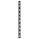 Twin Slot Shelf Wall Upright - 500mm Length - Black