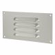 Hooded Louvre Vent - 165 x 89mm - 1672mm² Free Air Flow - Satin Aluminium