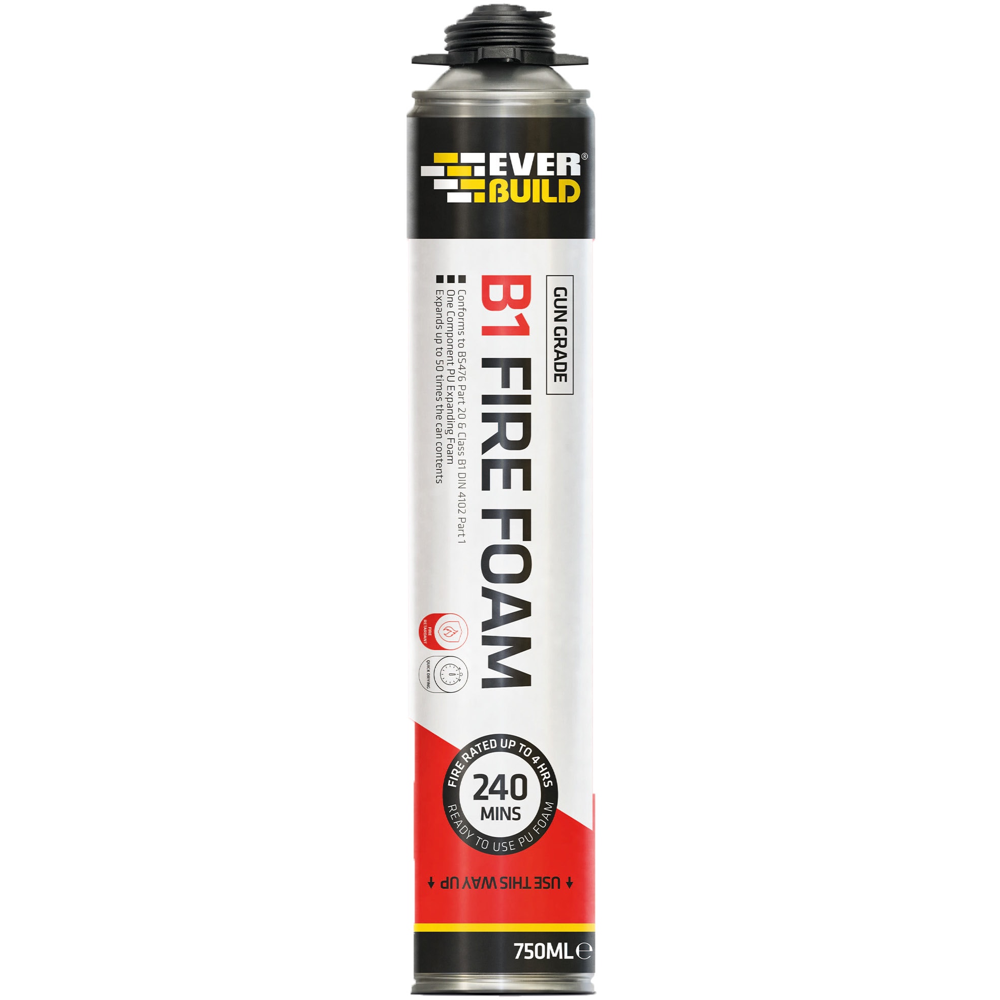 B1 Fire Rated Expanding Foam - Gun Grade - 750ml