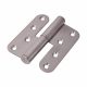 European Style Lift Off Butt Door Hinge - 100 x 89 x 3mm - Left Hand - Satin Stainless Steel - Pair