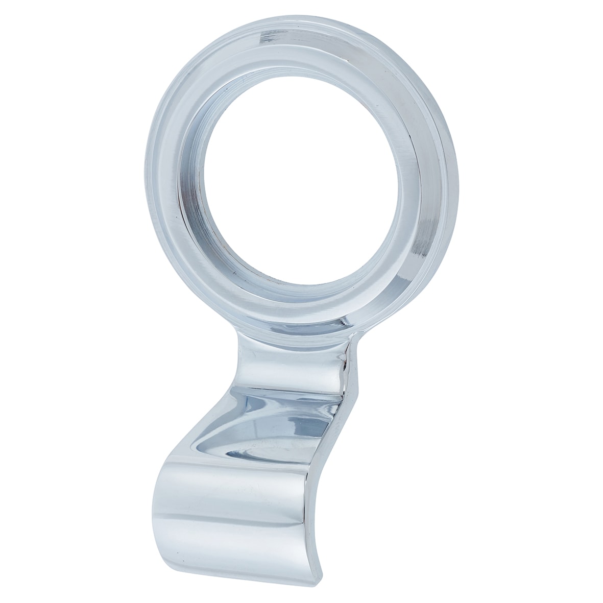 Polished Chrome Architectural Quality Rim Cylinder Pull - 79 x 47mm