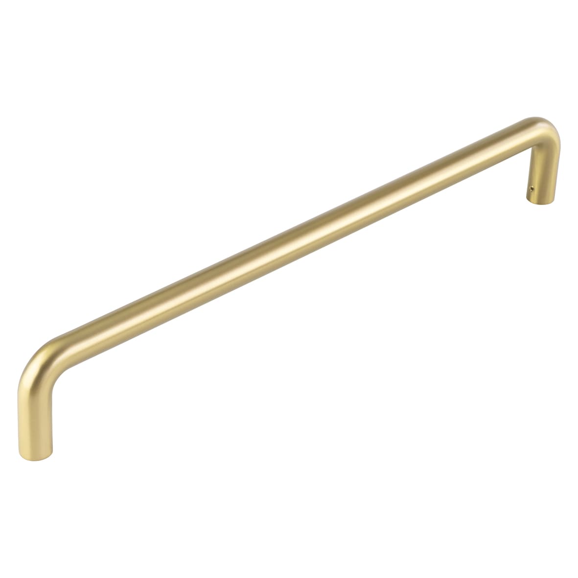 Satin Brass 19mm D-Bar Door Pull Handle - Bolt Fix - 425mm c/c