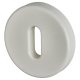 Nylon Escutcheon - 52mm Diameter - Keyhole - Diamond White - Pair