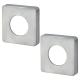 Square Passage Rose Cover - 52 x 52mm - Satin Chrome