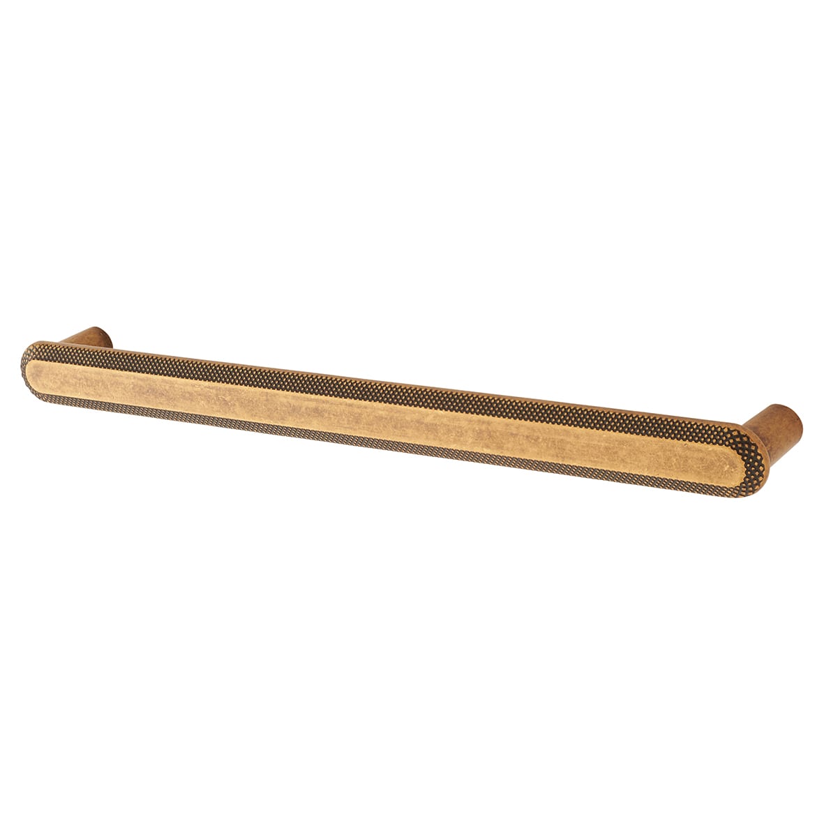 Morley 19mm Bobbled D-Bar Cabinet Pull Handle - 224mm Centres - Antique Brass