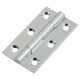 Solid Drawn Butt Cabinet Hinge - 50 x 28 x 1.45mm - Polished Chrome - Pair