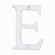 76mm Screw Fix Door Letter - E - White