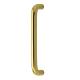 Polished Brass 19mm D-Bar Door Pull Handle - Bolt Fix - 225mm Centres
