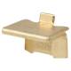 Heavy Duty Raised Bookcase Clip - Electro Brass Plated - Pack of 10