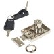 Adjustable Backset Lock - 22 x 18mm - Keyed to Differ - Nickel Plated