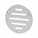 Circular Slotted Vent - 76mm - 900mm² Free Air Flow - Satin Aluminium