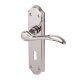 Polished Chrome Scroll Keyhole Lock Door Handles - Madrid Range - 180 x 45mm