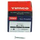 Twin Threaded Pozi Countersunk Wood Screws - 8 x 1 1/4" - Zinc Plated - Pack of 200