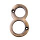 Marcus 76mm Screw Fix Door Numeral - 8 - Antique Brass