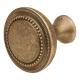 Averill Round Cabinet Knob - 30mm Diameter - Antique Brass