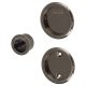 Round 3 Piece Flush Handle Set - Black Nickel