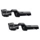 CLIP Top Thick Door Soft Close Cabinet Hinge - 95° - Half Overlay - Black Onyx - Pair