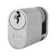 5 Pin 40mm Oval Single Cylinder - 30 + 10mm - Satin Chrome - Keyed to Differ