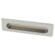 Rectangular Flush Cabinet Pull Handle - 139 x 39mm - Polished Chrome