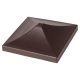 Fence Post Cap for 3" / 75mm Posts - Brown - Pack of 10