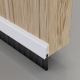 Concealed Fixed Bottom Door Brush - 838mm Length - Brush Size 25mm - White