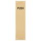 Solid Brass Finger Plate - Push - 300 x 75 x 1.5mm - Polished