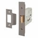 Heavy Duty Bolt Through Flat Latch - 79mm Case - 57mm Backset - Black Nickel