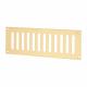 Plain Slotted Vent - 229 x 76mm - 4085mm² Free Air Flow - Polished Brass