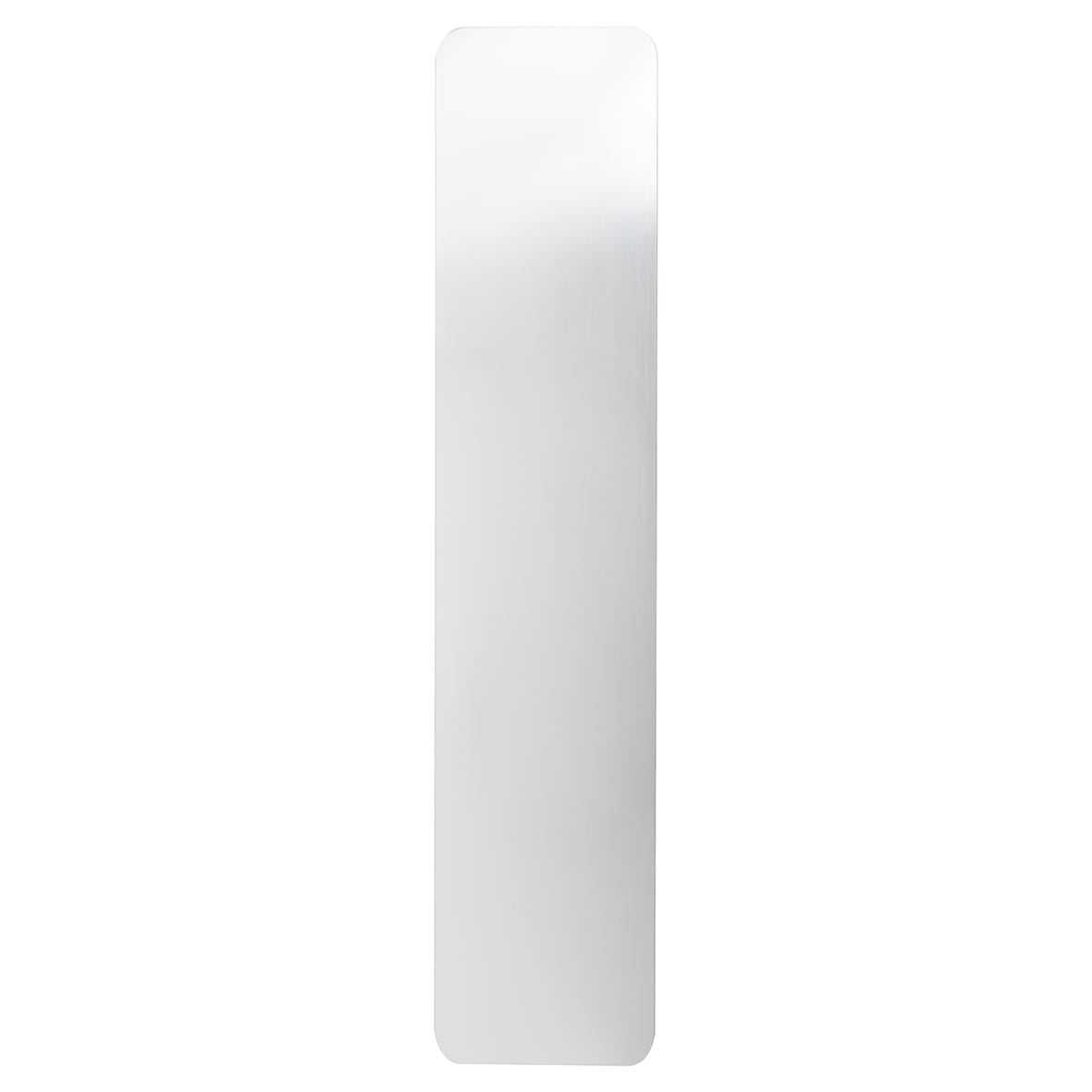 Laminated Plastic Self-Adhesive Finger Plate - 350 x 75 x 1.5mm - Brushed Silver