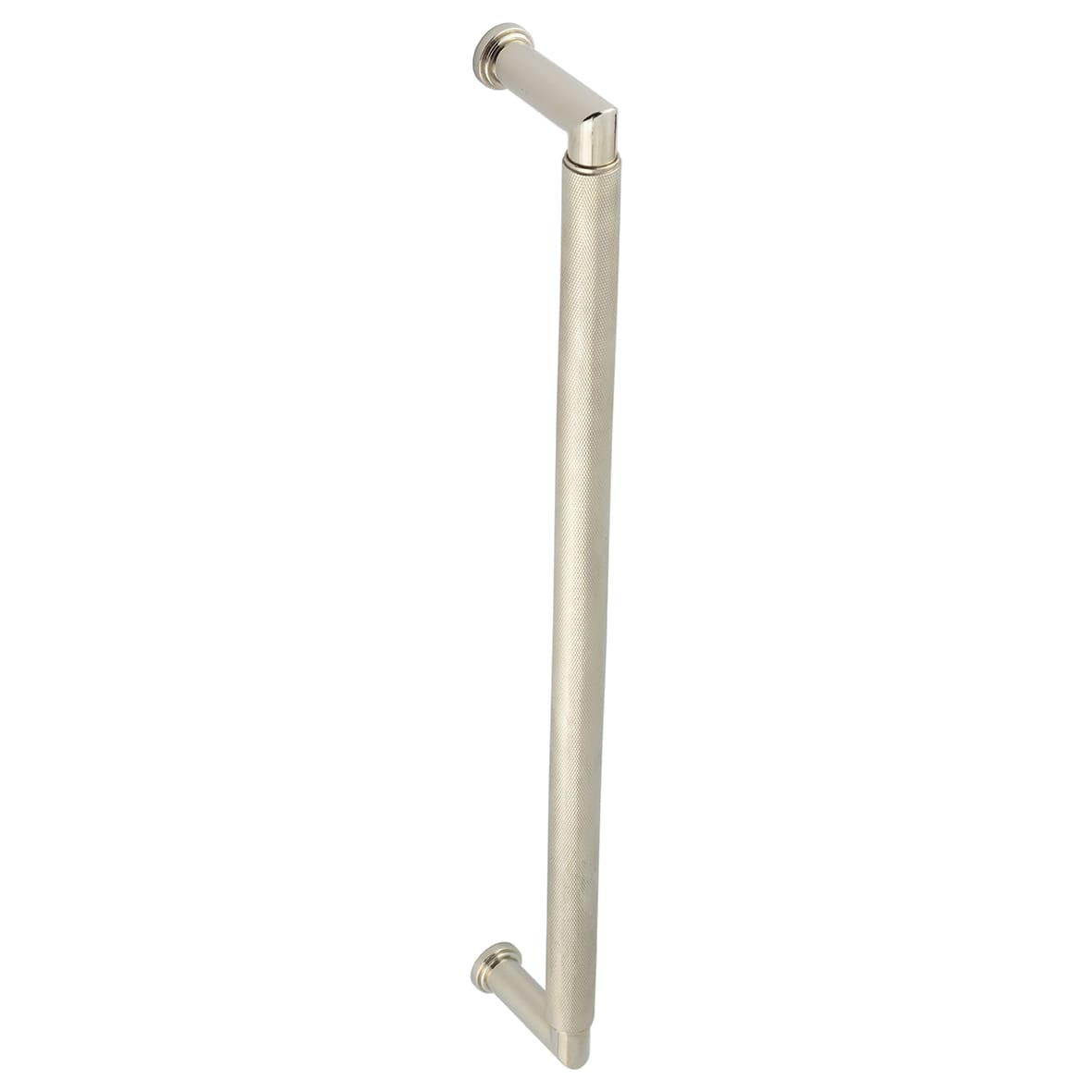 Polished Nickel 20mm D-Bar Door Pull Handle - Screw Fix - 425mm c/c - Piccadilly Range